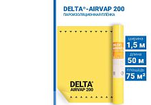 Дельта Аирвап 200 (75 м2) (4000р ) Пароизоляционная пленка DELTA AIRVAP 200 . Рулон 50*1,5 м. Россия. (замена Дави 200) пароизоляция