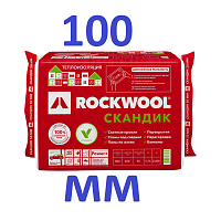 Каменная вата Rockwool Лайт Баттс Скандик 800x600х100 мм 6 шт в упаковке роквул 